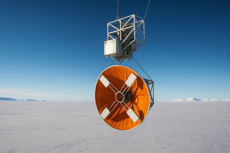 ANITA-Detektor in der Antarktis bei Messung rätselhafter Signale aus dem Eis